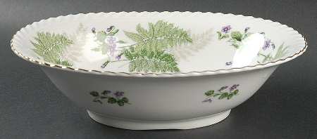 Woodland 9" Oval Vegetable Bowl