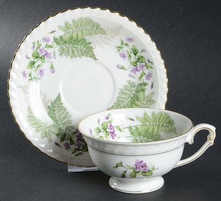 Footed Cup & Saucer Set