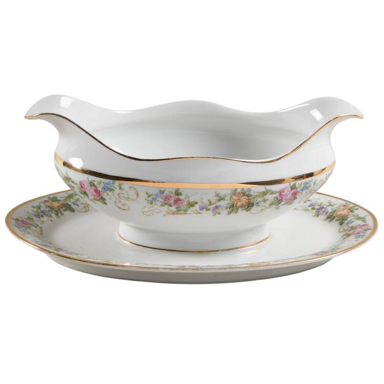 22532 Gravy Boat with Attached Underplate