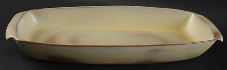 Lazy Bones (Desert Gold) 15" Oval Serving Platter by Frankoma