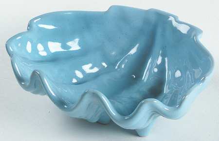 Lazy Bones Blue 7" Shell Shaped Bowl