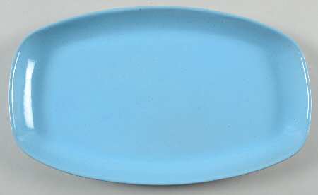 Lazy Bones Blue 11" Oval Serving Platter
