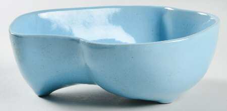 Lazy Bones Blue 7" Oval Vegetable Bowl