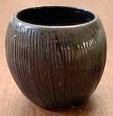 Lazy Bones Brown Satin Coconut Planter