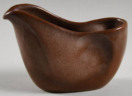 Lazy Bones Brown Satin Creamer
