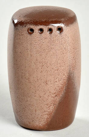 Lazy Bones Brown Satin Pepper Shaker