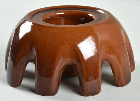 Lazy Bones Brown Satin China Warmer Stand