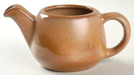 Lazy Bones Brown Satin Individual Teapot No Lid