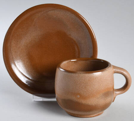 Lazy Bones Cinnamon Flat Cup & Saucer Set