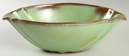 Lazy Bones Prairie Green 9" Oval Vegetable Bowl