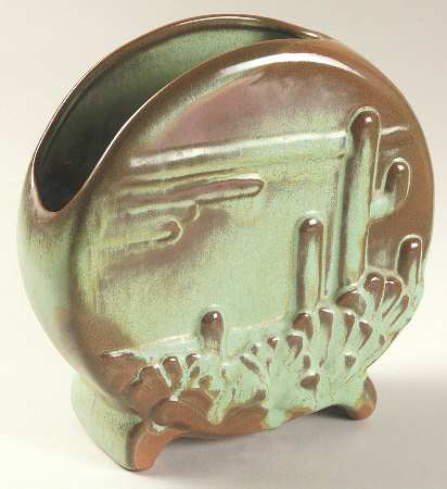 Lazy Bones Prairie Green 7" Vase