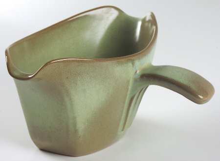Lazy Bones Prairie Green Gravy Boat