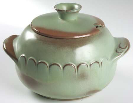 Lazy Bones Prairie Green Tureen &  Lid