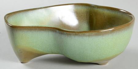 Lazy Bones Prairie Green 7" Oval Vegetable Bowl