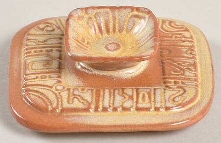 Mayan Aztec Desert Gold Lid for Coffee Canister