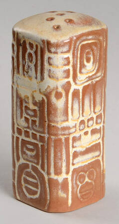Mayan Aztec Desert Gold Salt Shaker