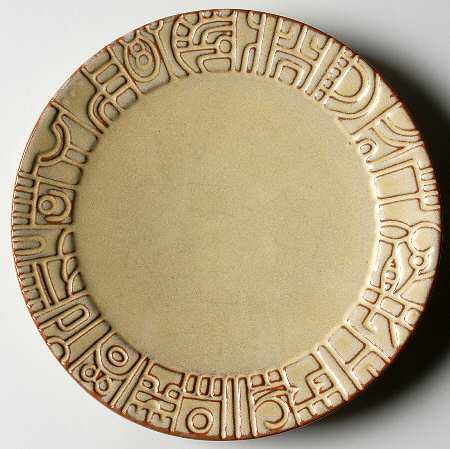Mayan Aztec Desert Gold Salad/Bread & Butter Plate by Frankoma