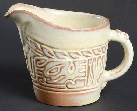 Mayan Aztec Desert Gold Creamer