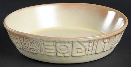 Mayan Aztec Desert Gold 8" Round Vegetable Bowl