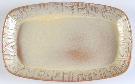 Mayan Aztec Desert Gold 9" Oval Serving Platter