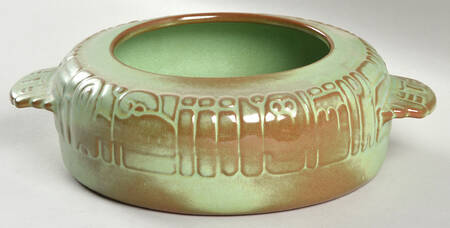 Mayan Aztec Prairie Green Small Bean Pot No Lid