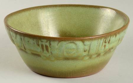 Mayan Aztec Prairie Green Coupe Soup Bowl