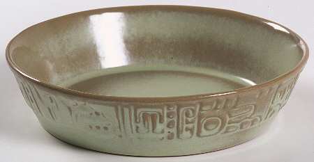 Mayan Aztec Prairie Green 8" Round Vegetable Bowl