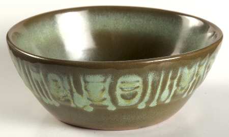 Mayan Aztec Prairie Green Coupe Cereal Bowl