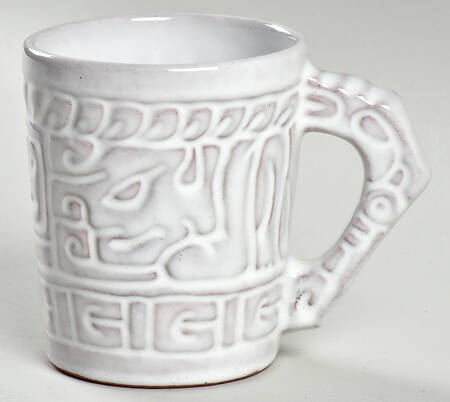 Mayan Aztec White Sand (Front and Back) Mug