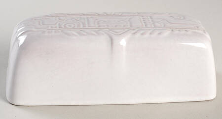 Mayan Aztec White Sand (Front and Back) Lid for 1/4 Lb Butter