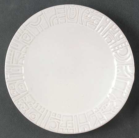Mayan Aztec White Sand (Front and Back) Salad Plate