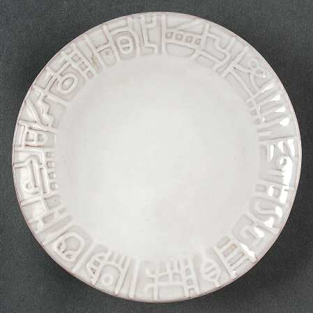 Mayan Aztec White Sand (Front and Back) Saucer