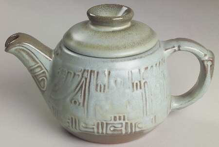 Mayan Aztec Woodland Moss Mini Teapot & Lid