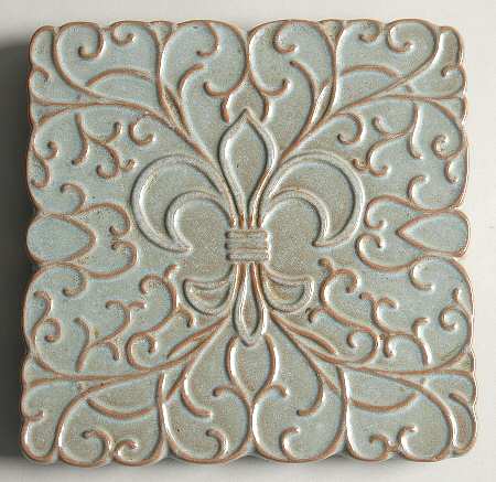 Mayan Aztec Woodland Moss Trivet by Frankoma