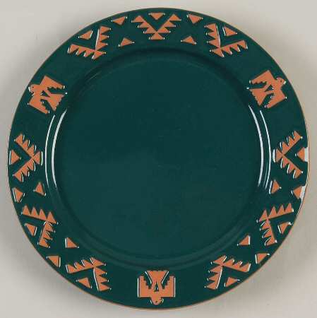 Native American Teal Salad Plate