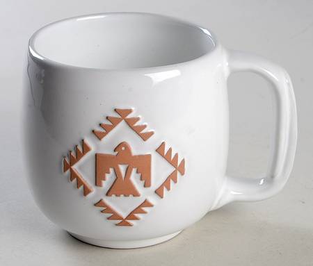 Native American White Mug
