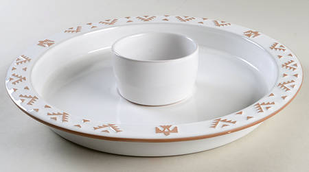 Native American White (2 Piece) Chip & Dip Set