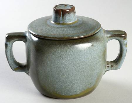 Plainsman Woodland Moss Sugar Bowl & Lid