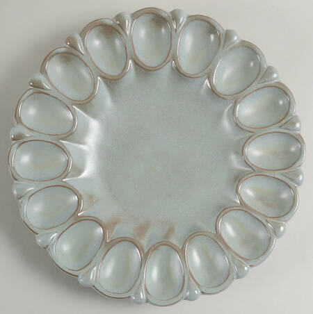 Plainsman Woodland Moss Deviled Egg Plate