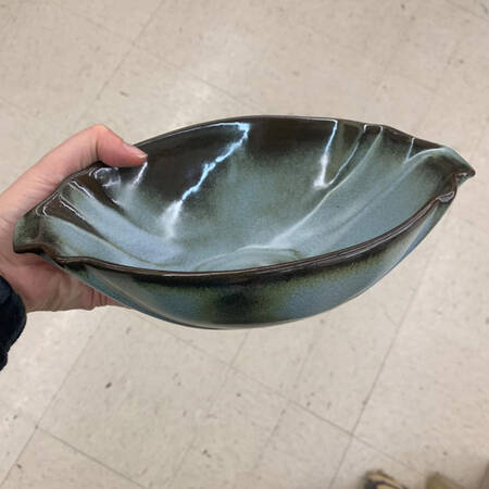 Plainsman Woodland Moss 9" Oval Vegetable Bowl