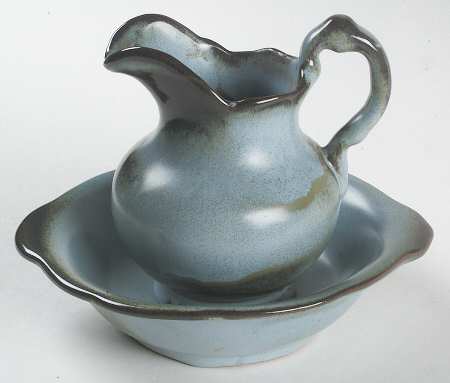 Plainsman Woodland Moss 16 Oz Pitcher and Bowl Set