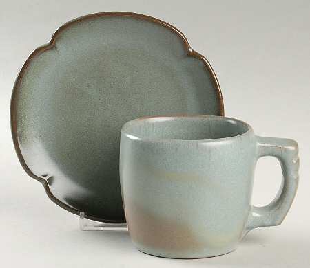 Plainsman Woodland Moss Flat Cup & Saucer Set