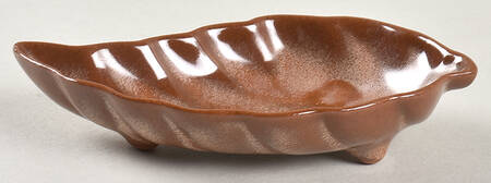 Plainsman Brown Small Leaf Dish