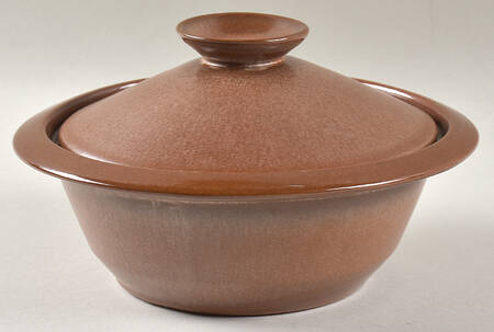 Plainsman Brown Individual Casserole & Lid