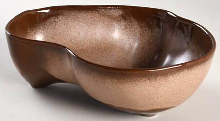 Plainsman Brown 7" Oval Vegetable Bowl