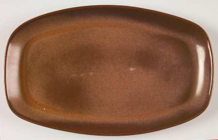 Plainsman Brown 13" Oval Serving Platter