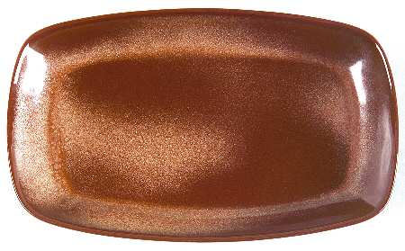 Plainsman Brown 9" Oval Serving Platter