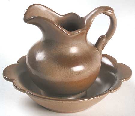 Plainsman Cinnamon 16 Oz Pitcher and Bowl Set