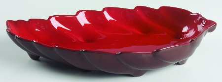 Plainsman Flame Large Leaf Dish