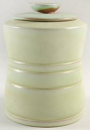 Plainsman Green Flour Canister & Lid